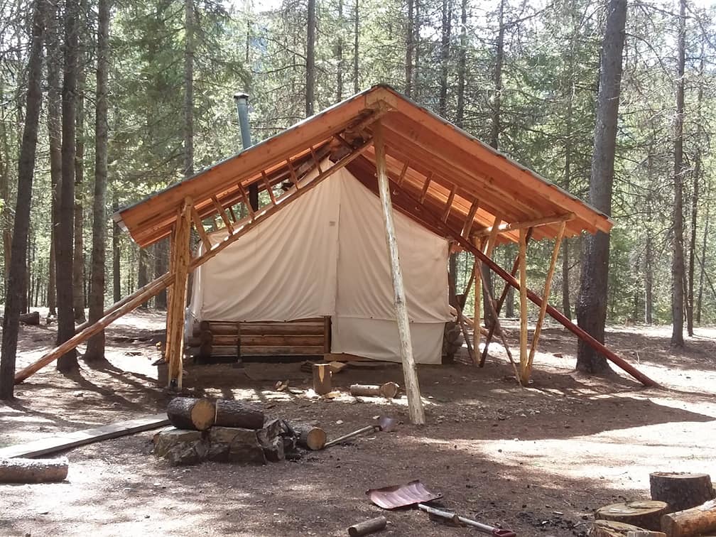Two 14-by-16-foot Glamping Tents